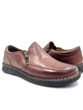 Born Britte Brown Leather Slip on shoe Size 8.5